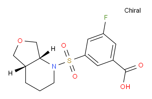 3-fluoro-5-(((4aS,7aR)-hexahydrofuro[3,4-b]pyridin-1(2H)-yl)sulfonyl)benzoic acid