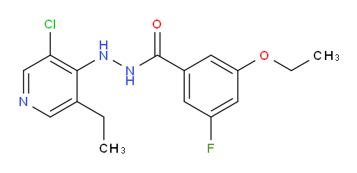 N'-(3-chloro-5-ethylpyridin-4-yl)-3-ethoxy-5-fluorobenzohydrazide