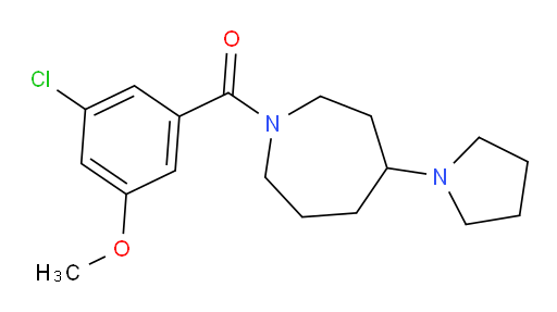 (3-chloro-5-methoxyphenyl)(4-(pyrrolidin-1-yl)azepan-1-yl)methanone