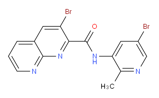 3-bromo-N-(5-bromo-2-methylpyridin-3-yl)-1,8-naphthyridine-2-carboxamide