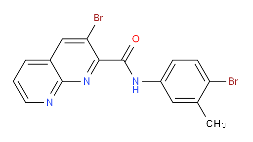 3-bromo-N-(4-bromo-3-methylphenyl)-1,8-naphthyridine-2-carboxamide