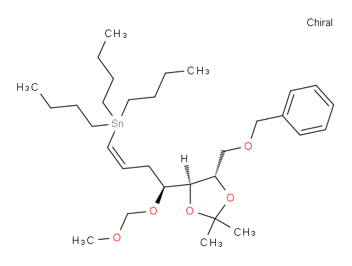 ((S,Z)-4-((4S,5S)-5-((苄氧基)甲基)-2,2-二甲基-1,3-二氧杂环戊烷-4-基)-4-(甲氧基甲氧基)丁-1-烯-1-基)三丁基锡烷