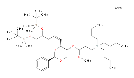 5-((Z)-3-((2R,4S,5R)-5-(1-methoxy-3-(tributylstannyl)propoxy)-2-phenyl-1,3-dioxan-4-yl)allyl)-2,2,3,3,8,8,9,9-octamethyl-4,7-dioxa-3,8-disiladecane