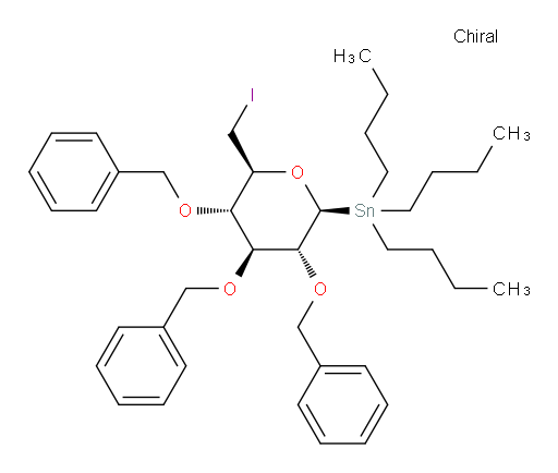 tributyl((2S,3R,4S,5S,6S)-3,4,5-tris(benzyloxy)-6-(iodomethyl)tetrahydro-2H-pyran-2-yl)stannane