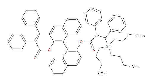 (E)-2'-((2,3-diphenyl-3-(tributylstannyl)propanoyl)oxy)-[1,1'-binaphthalen]-2-yl 2,3-diphenylacrylate