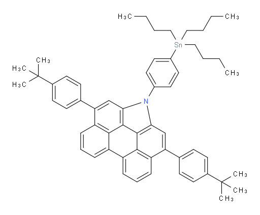 3,10-bis(4-(tert-butyl)phenyl)-1-(4-(tributylstannyl)phenyl)-1H-phenanthro[1,10,9,8-cdefg]carbazole