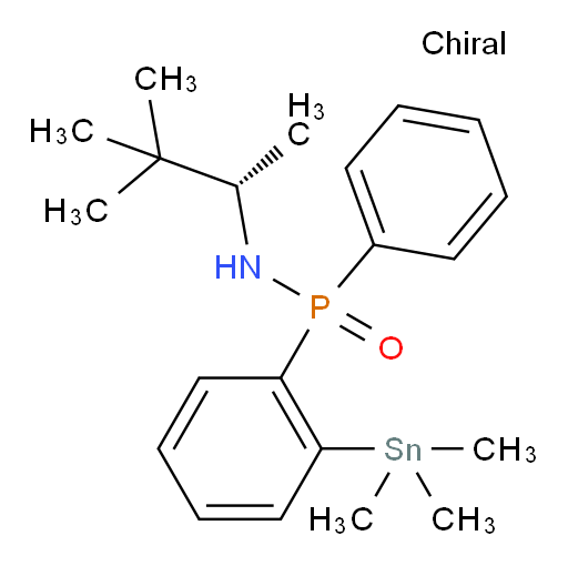 N-((S)-3,3-dimethylbutan-2-yl)-P-phenyl-P-(2-(trimethylstannyl)phenyl)phosphinic amide