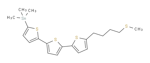 trimethyl(5''-(4-(methylthio)butyl)-[2,2':5',2''-terthiophen]-5-yl)stannane