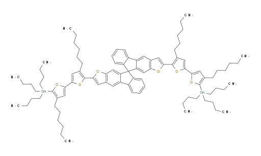 2,2'-bis(4,4'-dihexyl-5'-(tributylstannyl)-[2,2'-bithiophen]-5-yl)-9,9'-spirobi[fluoreno[2,3-b]thiophene]