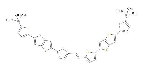 (E)-1,2-bis(5-(5-(5-(trimethylstannyl)thiophen-2-yl)thieno[3,2-b]thiophen-2-yl)thiophen-2-yl)ethene