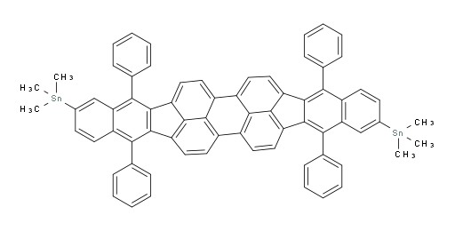 (5,10,15,20-tetraphenylbenzo[5,6]indeno[1,2,3-cd]benzo[5,6]indeno[1,2,3-lm]perylene-2,12-diyl)bis(trimethylstannane)