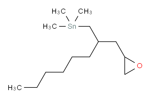 trimethyl(2-(oxiran-2-ylmethyl)octyl)stannane