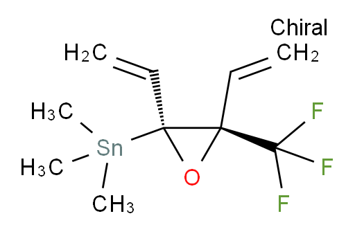 trimethyl((2S,3R)-3-(trifluoromethyl)-2,3-divinyloxiran-2-yl)stannane