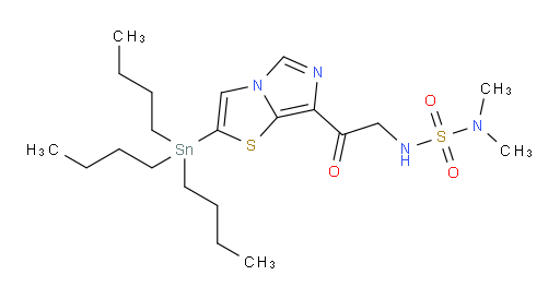 N,N-Dimethyl-N′-[2-oxo-2-[2-(tributylstannyl)imidazo[5,1-b]thiazol-7-yl]ethyl]sulfamide