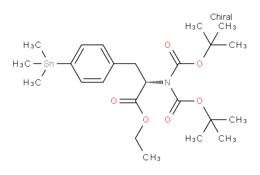 N,N-Bis[(1,1-dimethylethoxy)carbonyl]-4-(trimethylstannyl)-L-phenylalanine ethyl ester