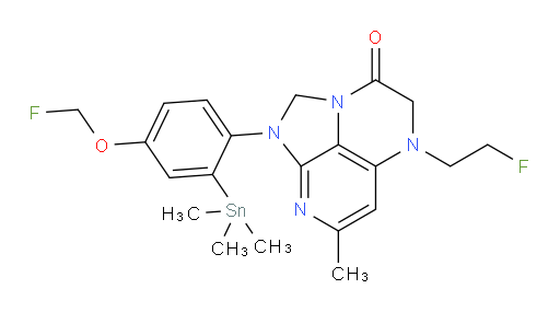5-(2-fluoroethyl)-1-(4-(fluoromethoxy)-2-(trimethylstannyl)phenyl)-7-methyl-4,5-dihydro-1H-1,2a,5,8-tetraazaacenaphthylen-3(2H)-one