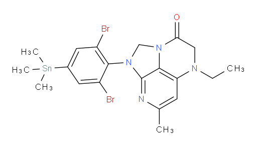 1-(2,6-dibromo-4-(trimethylstannyl)phenyl)-5-ethyl-7-methyl-4,5-dihydro-1H-1,2a,5,8-tetraazaacenaphthylen-3(2H)-one