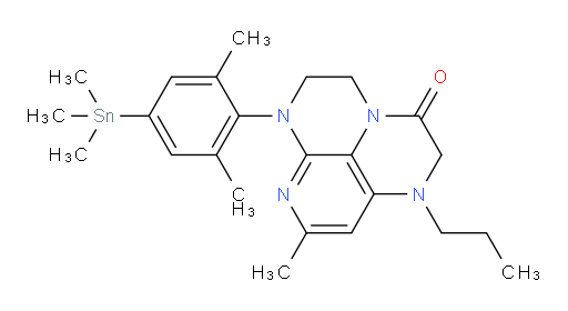 6-(2,6-dimethyl-4-(trimethylstannyl)phenyl)-8-methyl-1-propyl-1,2,5,6-tetrahydro-1,3a,6,7-tetraazaphenalen-3(4H)-one