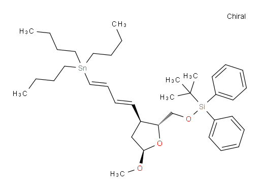 tert-butyl(((2R,3S,5R)-5-methoxy-3-((1E,3E)-4-(tributylstannyl)buta-1,3-dien-1-yl)tetrahydrofuran-2-yl)methoxy)diphenylsilane