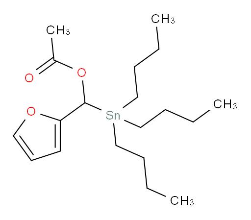 furan-2-yl(tributylstannyl)methyl acetate