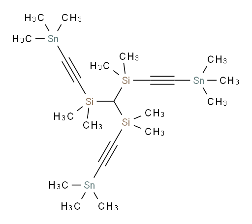 6-(dimethyl((trimethylstannyl)ethynyl)silyl)-2,2,5,5,7,7,10,10-octamethyl-5,7-disila-2,10-distannaundeca-3,8-diyne