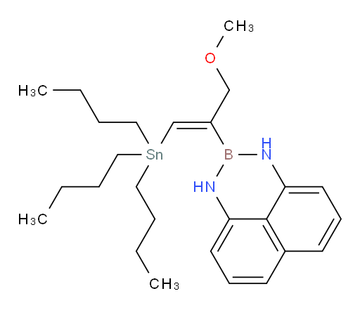 (E)-2-(3-methoxy-1-(tributylstannyl)prop-1-en-2-yl)-2,3-dihydro-1H-naphtho[1,8-de][1,3,2]diazaborinine