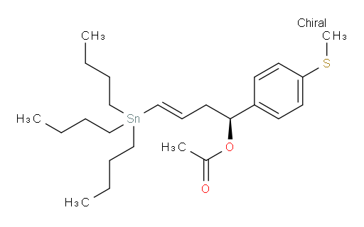(S,E)-1-(4-(methylthio)phenyl)-4-(tributylstannyl)but-3-en-1-yl acetate
