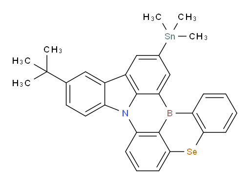 11-(tert-butyl)-14-(trimethylstannyl)-5-selena-8b-aza-15b-borabenzo[a]naphtho[1,2,3-hi]aceanthrylene