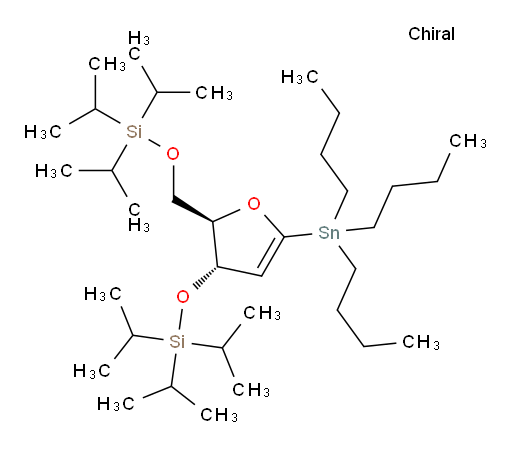 triisopropyl(((2R,3S)-5-(tributylstannyl)-2-(((triisopropylsilyl)oxy)methyl)-2,3-dihydrofuran-3-yl)oxy)silane