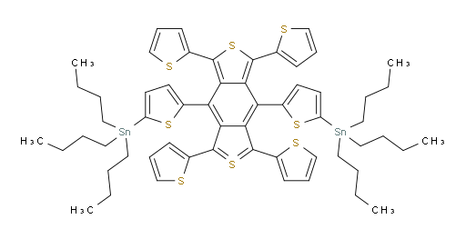 1,1′-[(1,3,5,7-Tetra-2-thienyl-2λ4δ2-benzo[1,2-c:4,5-c′]dithiophene-4,8-diyl)di-5,2-thiophenediyl]bis[1,1,1-tributylstannane]
