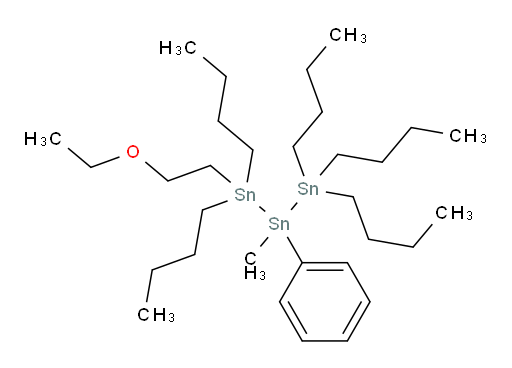 1,1,1,3,3-pentabutyl-3-(2-ethoxyethyl)-2-methyl-2-phenyltristannane