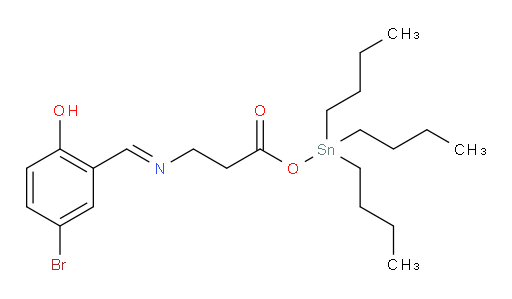 (E)-tributylstannyl 3-((5-bromo-2-hydroxybenzylidene)amino)propanoate
