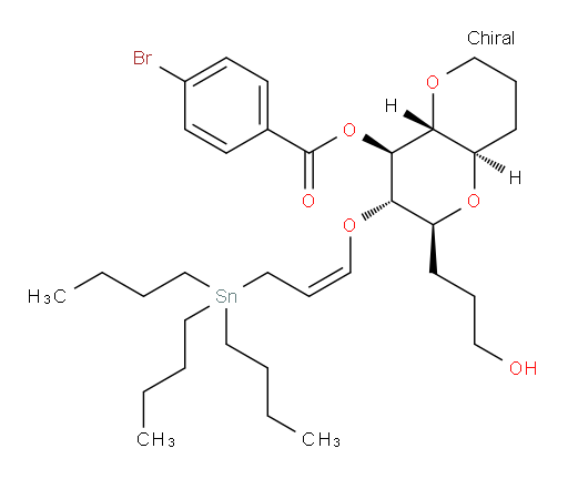 (2S,3S,4S,4aR,8aR)-2-(3-hydroxypropyl)-3-(((Z)-3-(tributylstannyl)prop-1-en-1-yl)oxy)octahydropyrano[3,2-b]pyran-4-yl 4-bromobenzoate