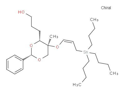 3-((2S,4R,5S)-5-methyl-2-phenyl-5-(((Z)-3-(tributylstannyl)prop-1-en-1-yl)oxy)-1,3-dioxan-4-yl)propan-1-ol