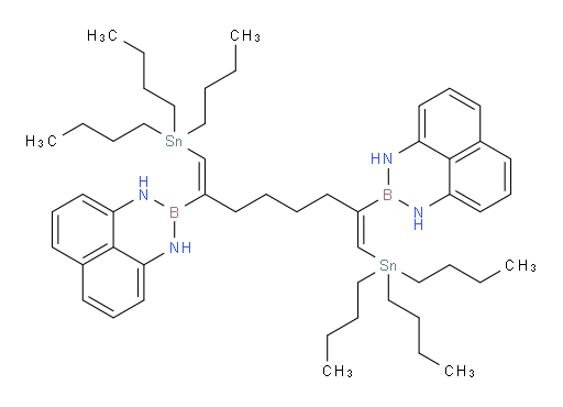 2,2'-((1E,7E)-1,8-bis(tributylstannyl)octa-1,7-diene-2,7-diyl)bis(2,3-dihydro-1H-naphtho[1,8-de][1,3,2]diazaborinine)