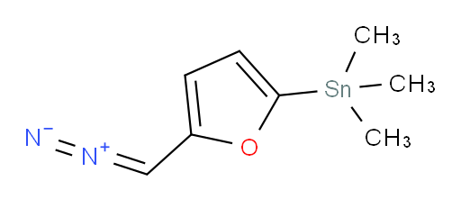 (5-(二偶氮甲基)呋喃-2-基)三甲基锡烷