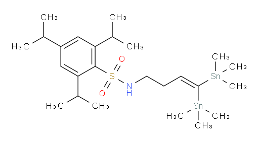 N-(4,4-双(三甲基锡基)丁-3-烯-1-基)-2,4,6-三异丙基苯磺酰胺