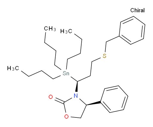 (S)-3-((S)-3-(苄巯基)-1-(三丁基锡基)丙基)-4-苯基噁唑烷-2-酮