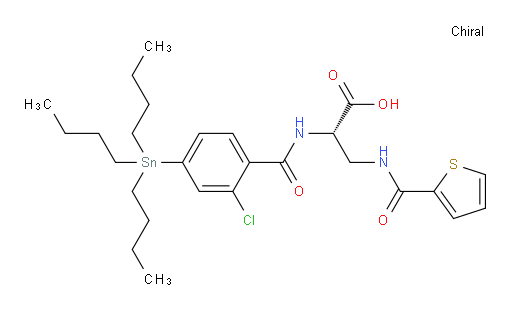 (S)-2-(2-氯-4-(三丁基锡基)苯甲酰胺基)-3-(噻吩-2-甲酰胺基)丙酸