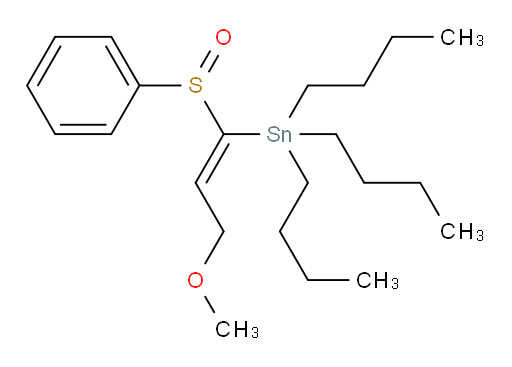 (Z)-三丁基(3-甲氧基-1-(苯基亚砜)丙烯-1-基)锡烷