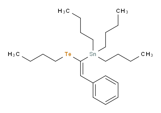 (E)-三丁基(1-(丁基tellanyl)-2-苯基乙烯基)锡烷