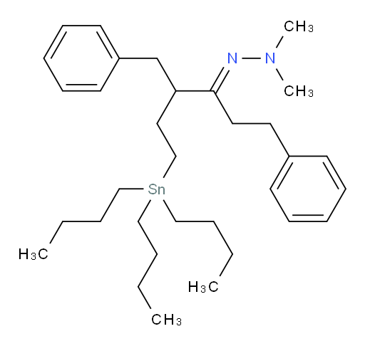 (E)-2-(4-苄基-1-苯基-6-(三丁基锡基)己-3-亚基)-1,1-二甲基肼