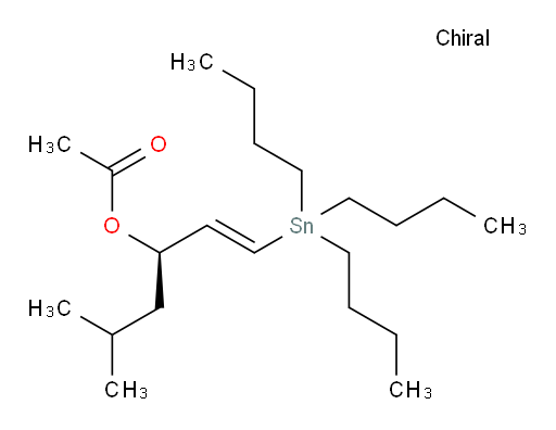 (R,E)-5-甲基-1-(三丁基锡基)己-1-烯-3-基 乙酸酯