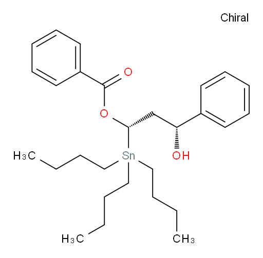 (1S,3R)-3-羟基-3-苯基-1-(三丁基锡基)丙基 苯甲酸酯