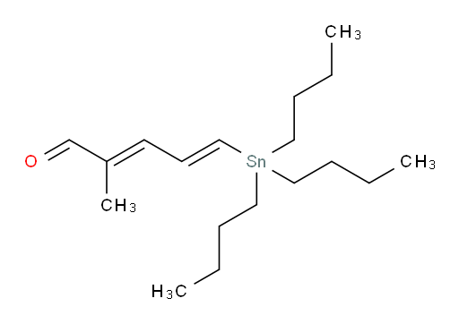 (2E,4E)-2-甲基-5-(三丁基锡基)戊-2,4-二烯醛