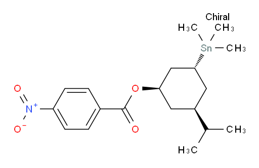 (1R,3S,5R)-3-异丙基-5-(三甲基锡基)环己基 4-硝基苯甲酸酯