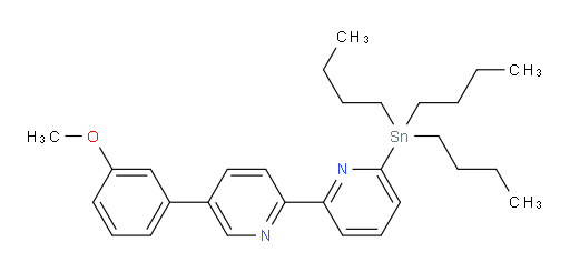 5-(3-甲氧基苯基)-6'-(三丁基锡基)-2,2'-联吡啶