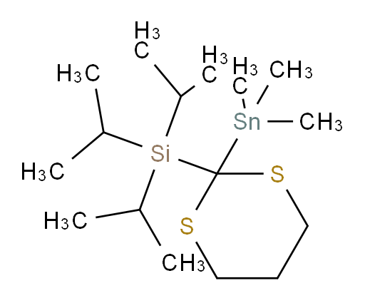 三异丙基(2-(三甲基锡基)-1,3-二硫杂环己烷-2-基)硅烷