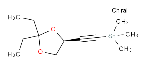 (S)-((2,2-二乙基-1,3-二氧杂环戊烷-4-基)乙炔基)三甲基锡烷