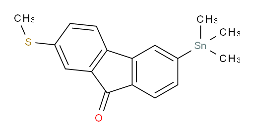 2-(methylthio)-6-(trimethylstannyl)-9H-fluoren-9-one